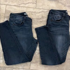 2 pair GUC Wit & Wisdom Size 8 Skinny Jean